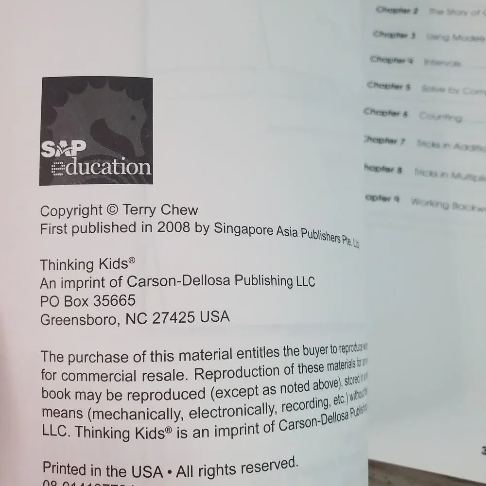 Singapore Math Challenge, Grades 3 - 5: Thinking Kids Mathematics Puzzles Proble